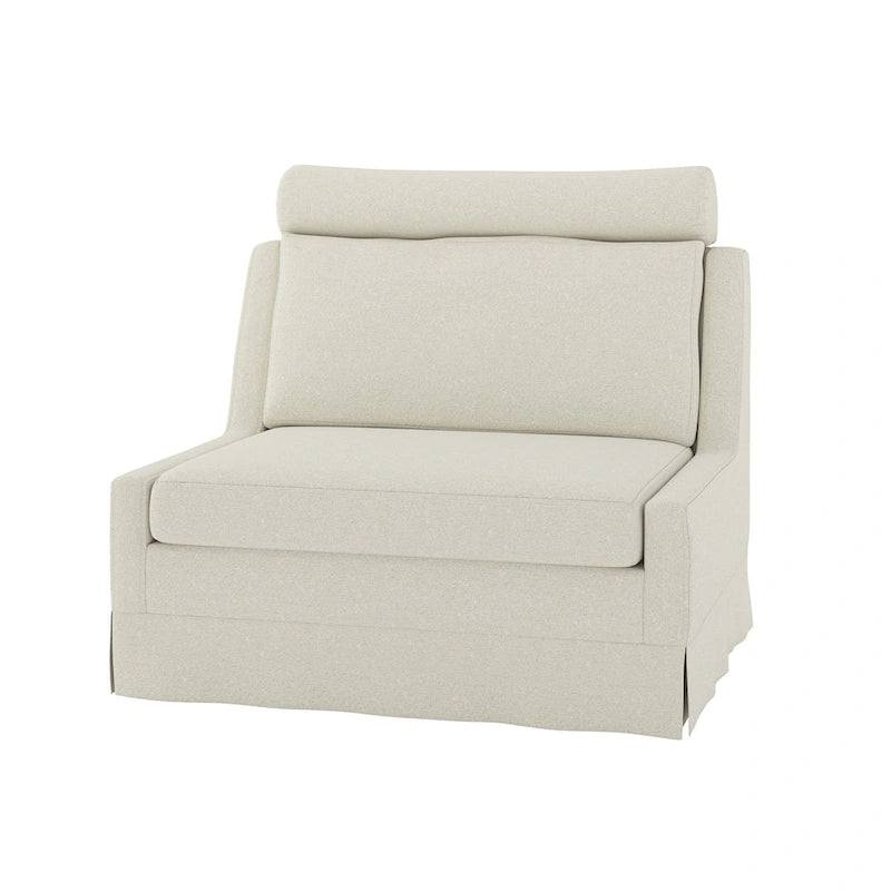 Anne 45 W Modern Slipcovered Chair with Ottoman by HULALA HOME 20
