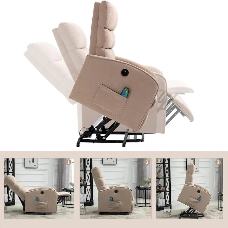 AVAWING Modern Power Lift Massage Chair Electric Recliner 11