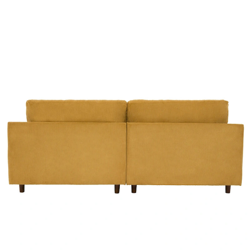 Divano oversize in velluto a coste per soggiorno con cuscini reversibili 5