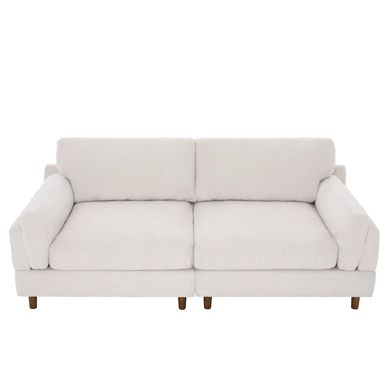Divano oversize in velluto a coste per soggiorno con cuscini reversibili 22