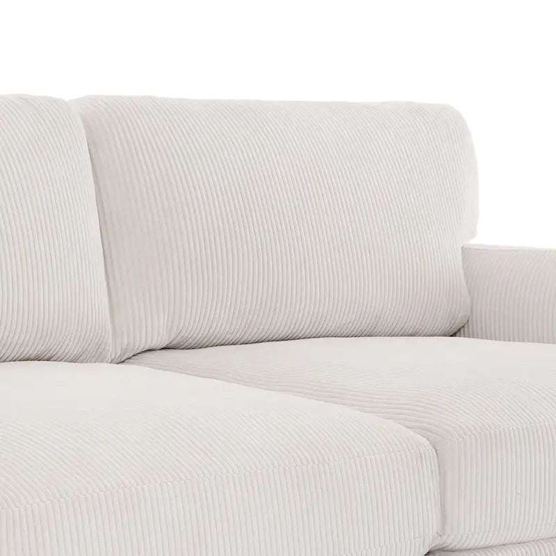 Divano oversize in velluto a coste per soggiorno con cuscini reversibili 23