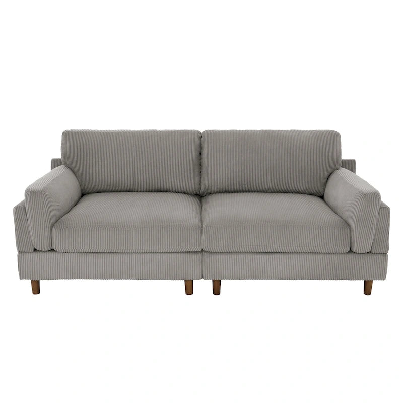 Divano oversize in velluto a coste per soggiorno con cuscini reversibili 29