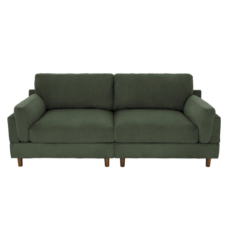 Divano oversize in velluto a coste per soggiorno con cuscini reversibili 36