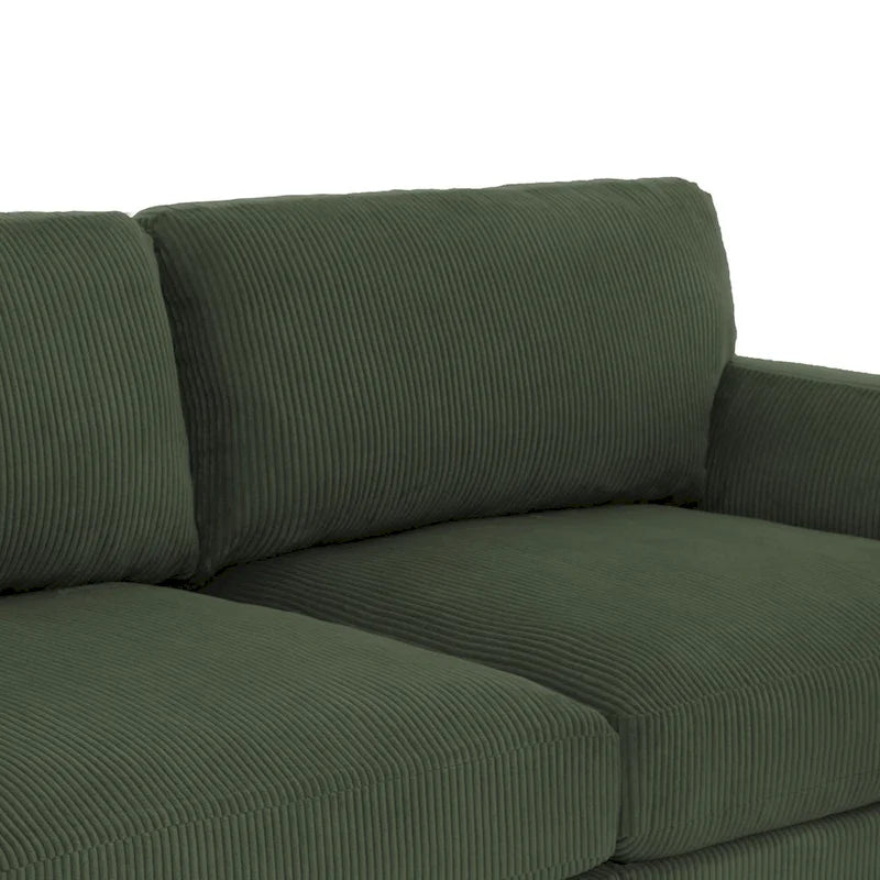 Divano oversize in velluto a coste per soggiorno con cuscini reversibili 37