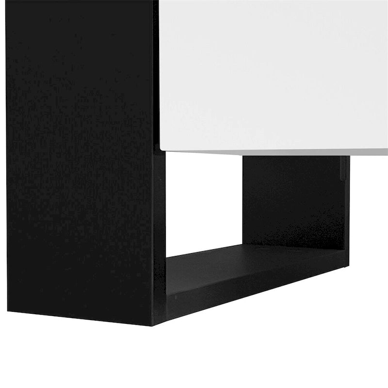 Modern TV Stand w/ Non-heating Electric Fireplace for TVs up to 78 11