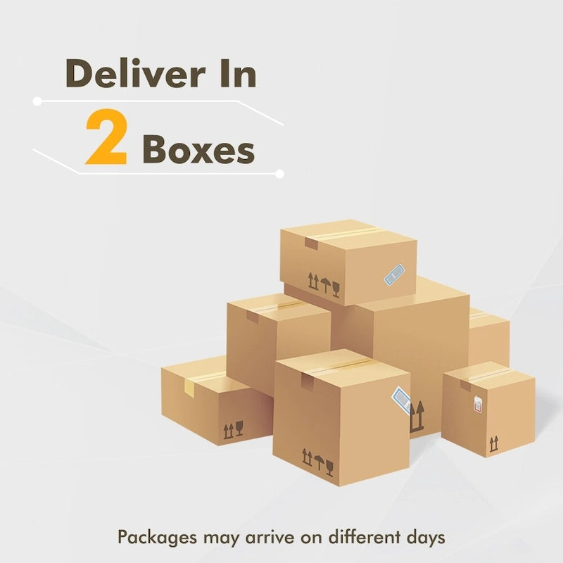 HOOOWOOO L-Shaped Upholstered Sofa Couch with Metal Legs 12