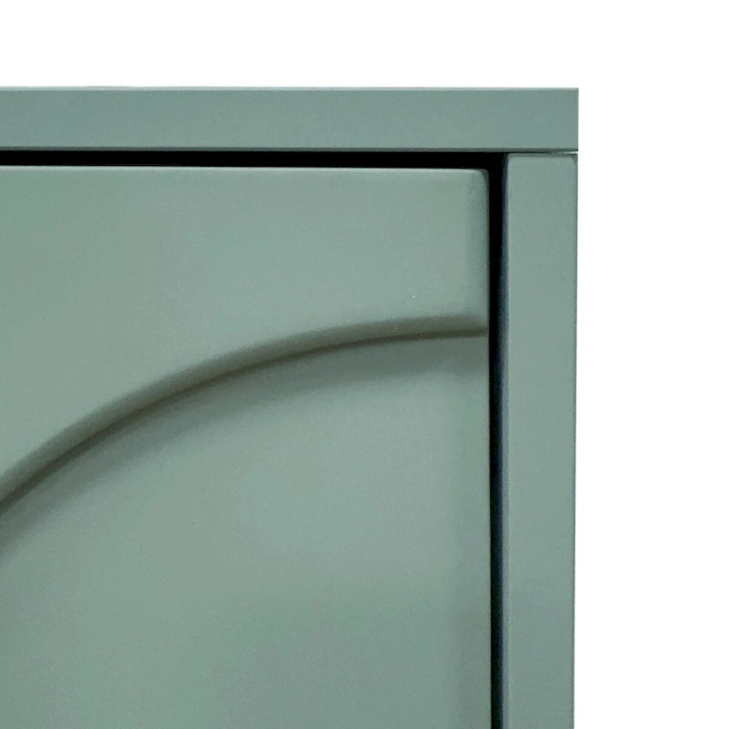 Wooden Accent Cabinet with 4 Glass Doors 20
