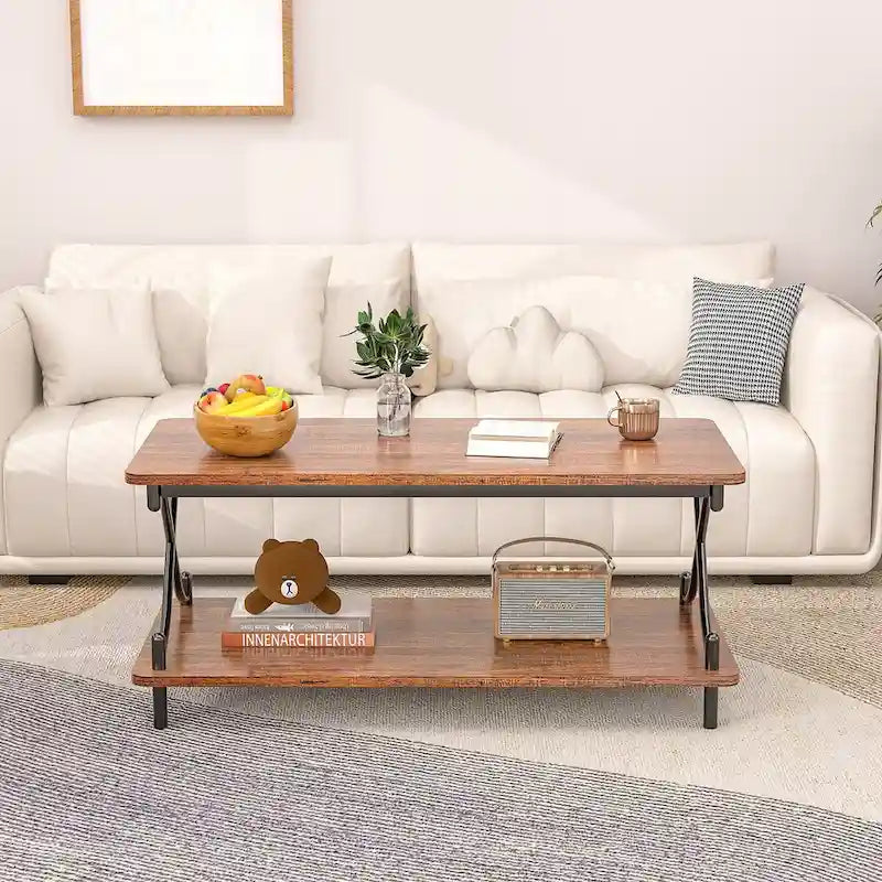 Javlergo Modern 3 Piece Coffee Table Set for Living Room Includes Wood Coffee Table and End Table Set of 2 20