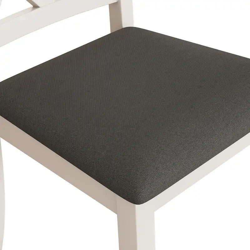 Set da pranzo rotondo da 5 pezzi con sedie imbottite 7