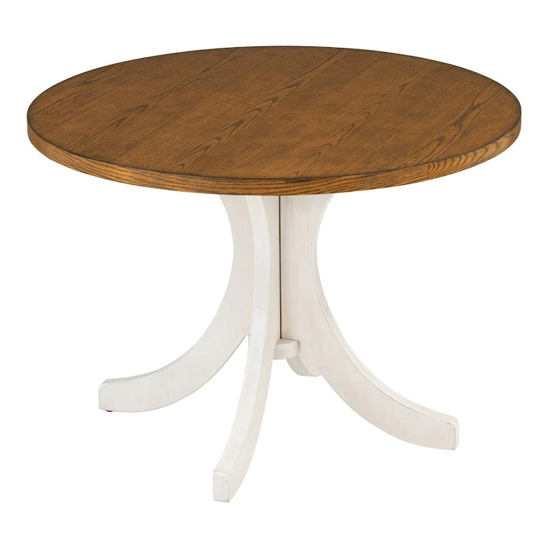 Set da pranzo rotondo da 5 pezzi con sedie imbottite 11