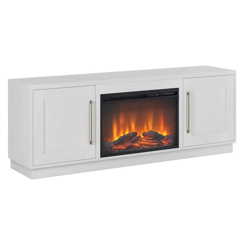 Tillman Rectangular TV Stand with Log Fireplace for TV's up to 75 10