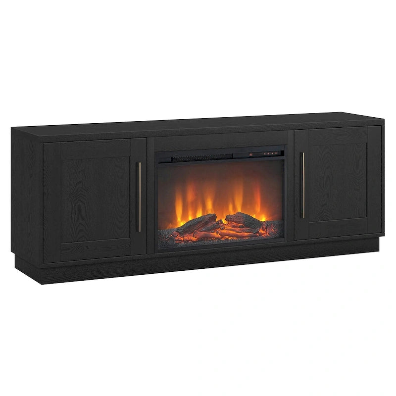 Tillman Rectangular TV Stand with Log Fireplace for TV's up to 75 19