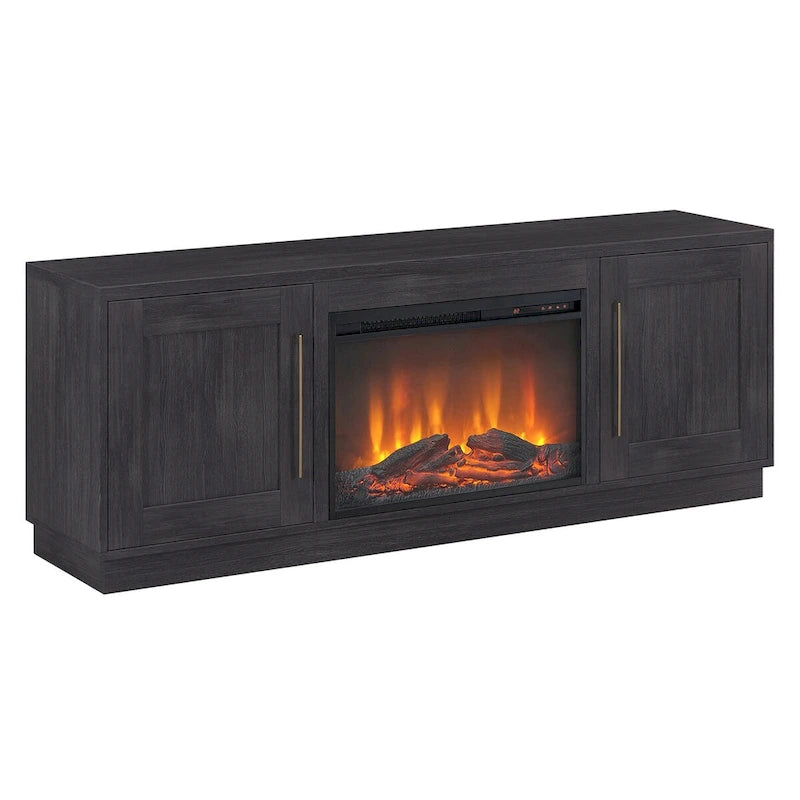 Tillman Rectangular TV Stand with Log Fireplace for TV's up to 75 28