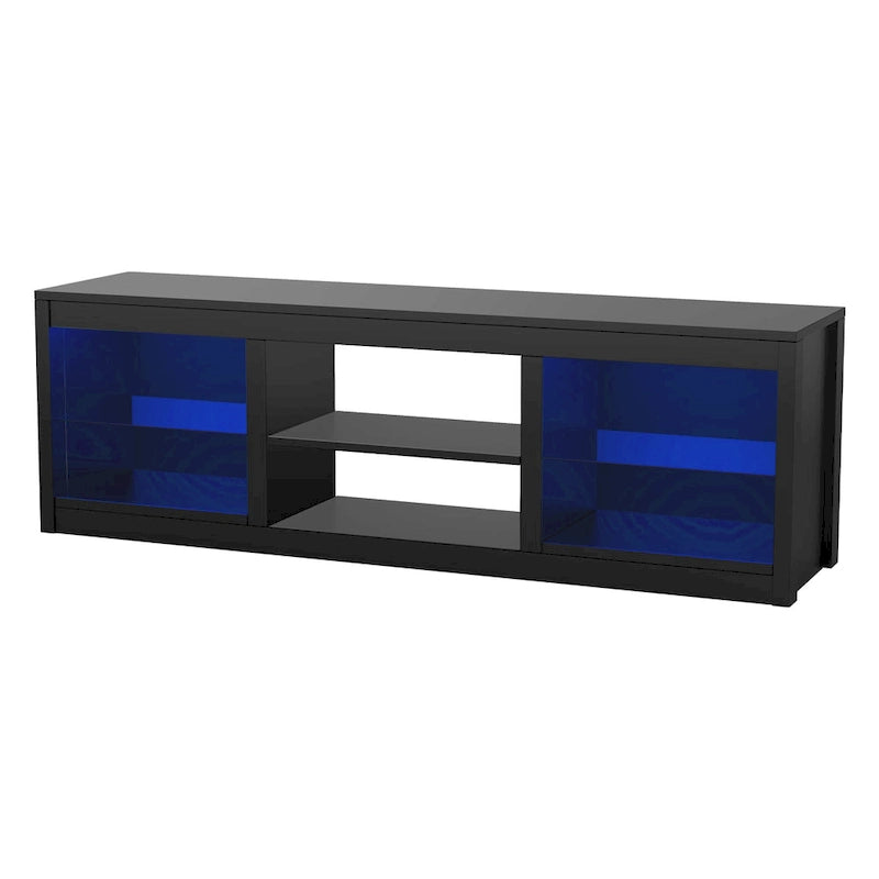 66 Modern RGB LED TV Stand Console Table for TV's up to 75 10