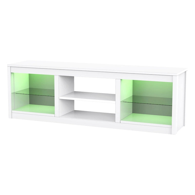 66 Modern RGB LED TV Stand Console Table for TV's up to 75 20
