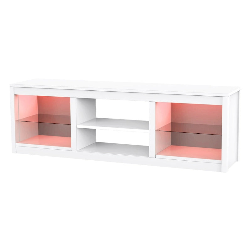 66 Modern RGB LED TV Stand Console Table for TV's up to 75 22