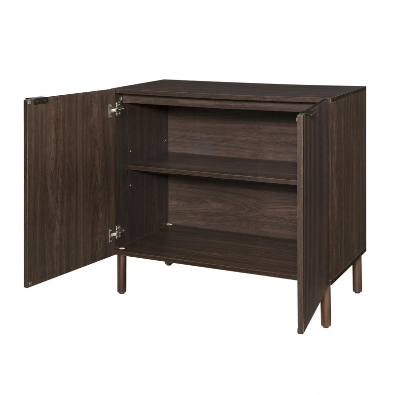 Merk Walnut Cabinet 2 Door 4