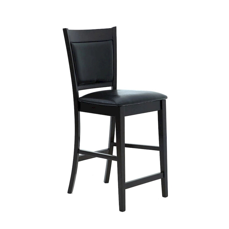 Set da pranzo Finley, 5 pezzi, altezza bancone, colore espresso e nero 3