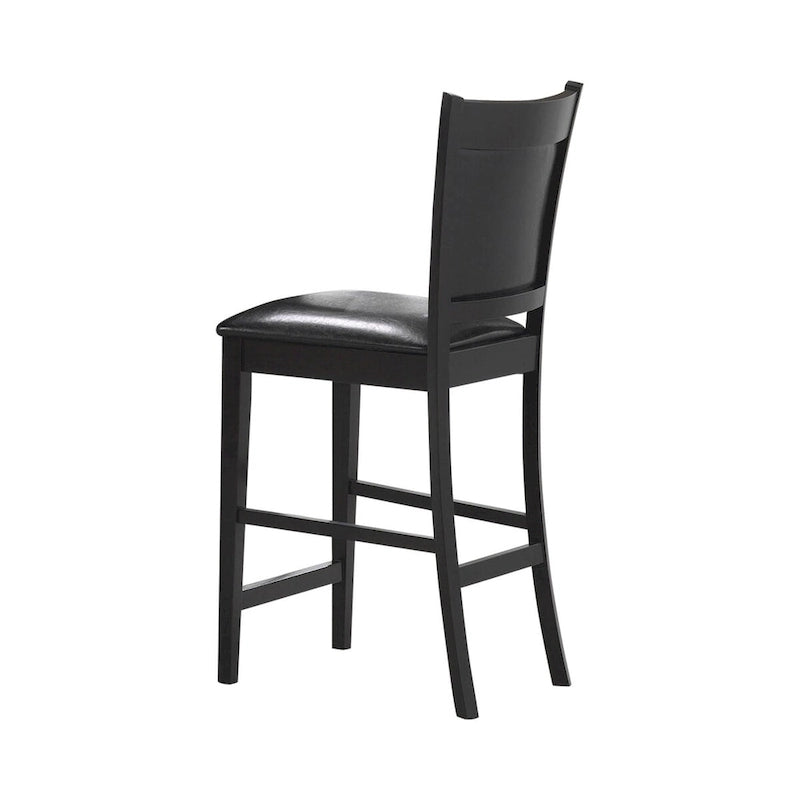 Set da pranzo Finley, 5 pezzi, altezza bancone, colore espresso e nero 4