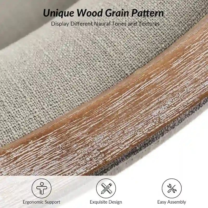 Albert Farmhouse Upholstered Solid Wood Dining Chair Set of 6 by HULALA HOME 15