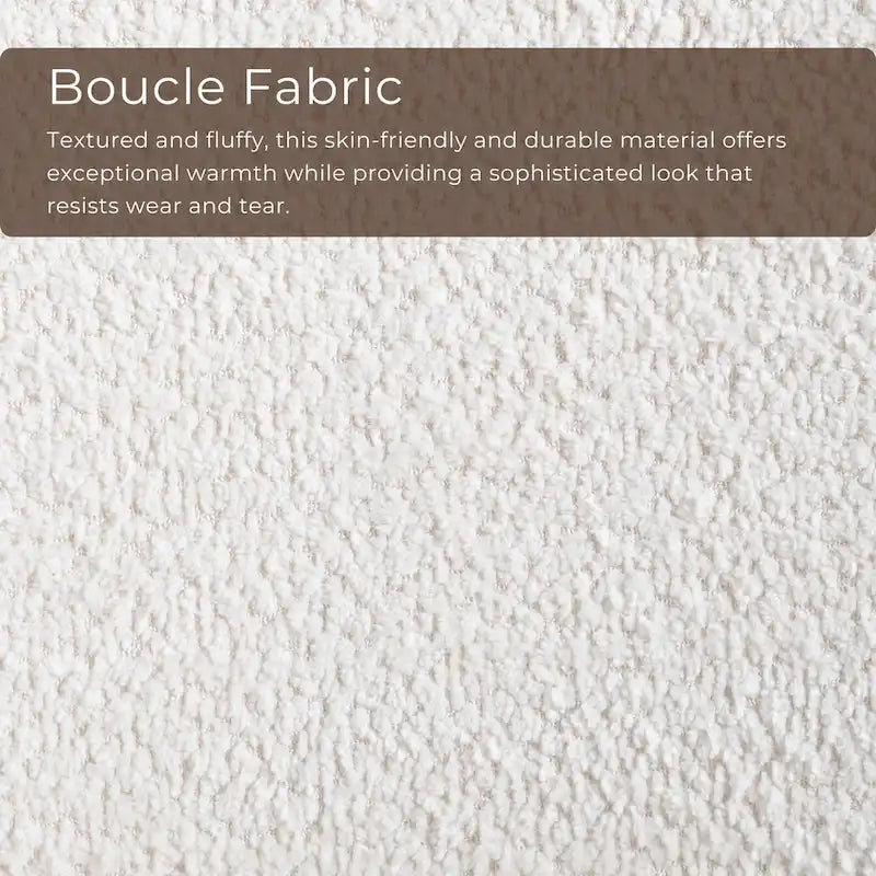 Furniture of America Beck Mid-century Modern Boucle Wingback Walnut Accent Chair 5