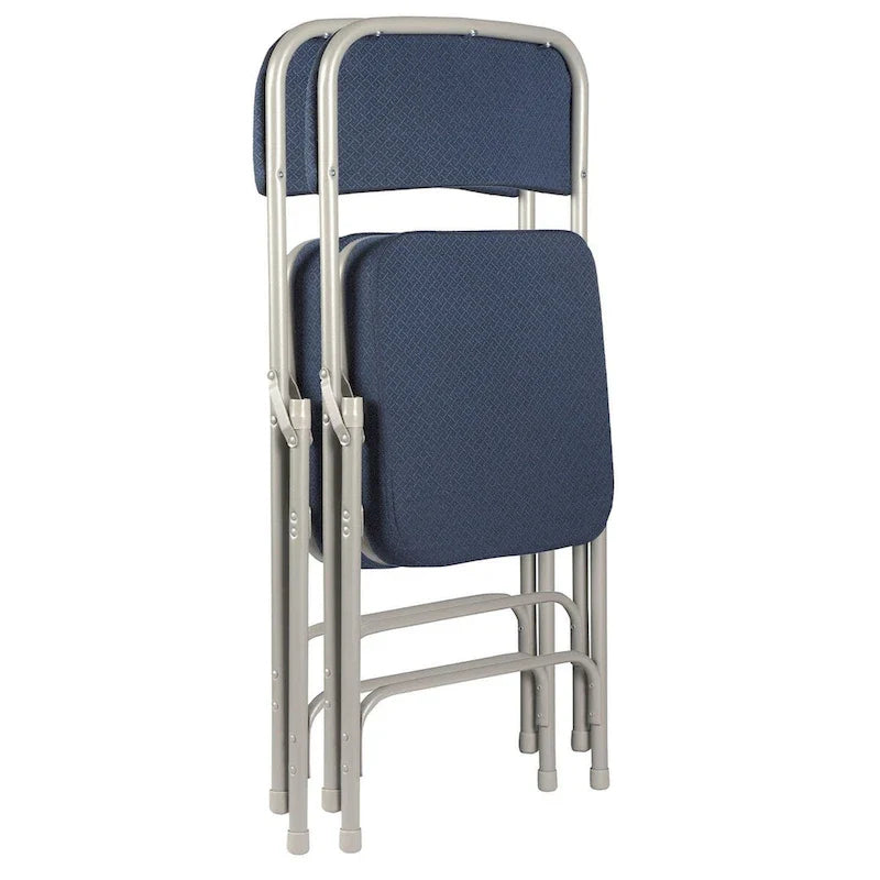 Hampden Furnishings Bernadine Collection Deluxe Fabric Padded Folding Chair, Pack of 2 30