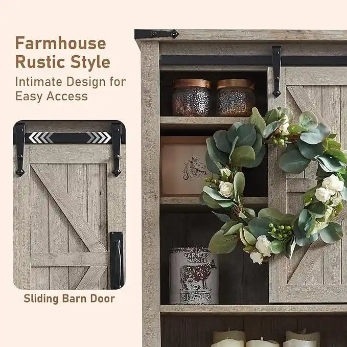 Farmhouse Over The Toilet Storage Cabinet, Cabinet Over Toilet 10