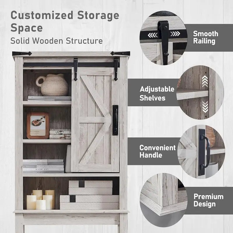 Farmhouse Over The Toilet Storage Cabinet, Cabinet Over Toilet 23