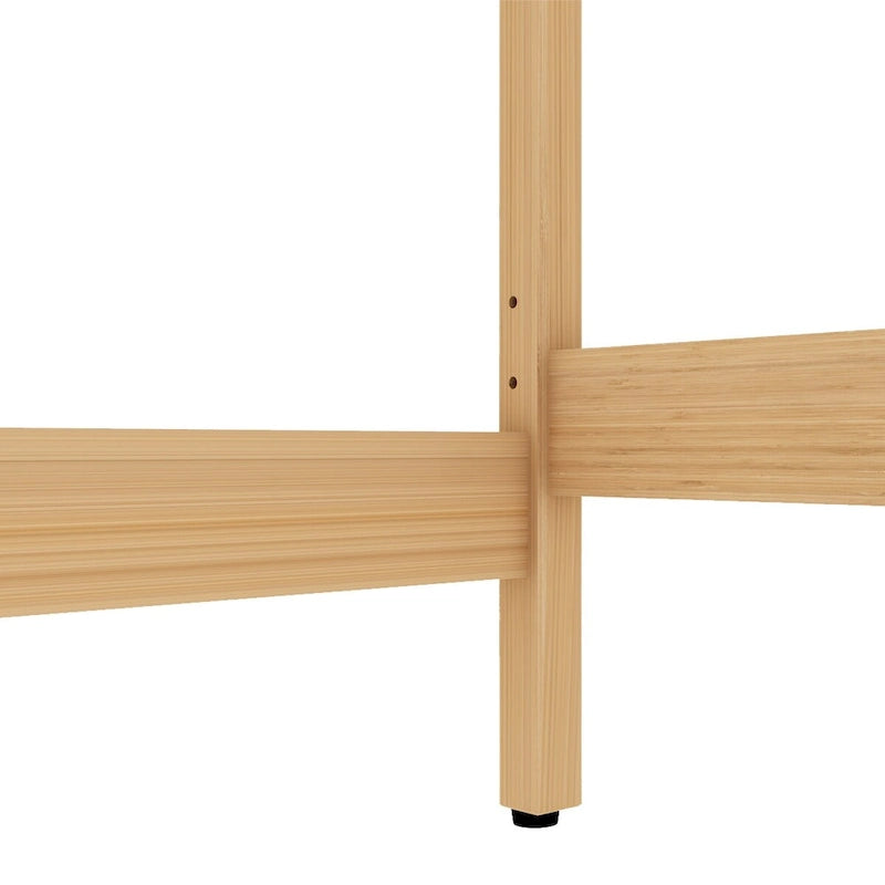 Bamboo Over The Toilet Storage Cabinet with Shelf and Double Doors 7