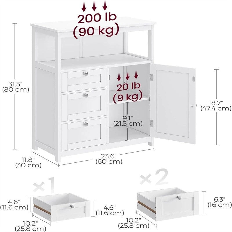 Bathroom Floor Storage Cabinet