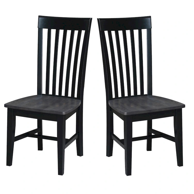 International Concepts Solid Wood Cosmo Tall Mission Chairs, Set of 2 34