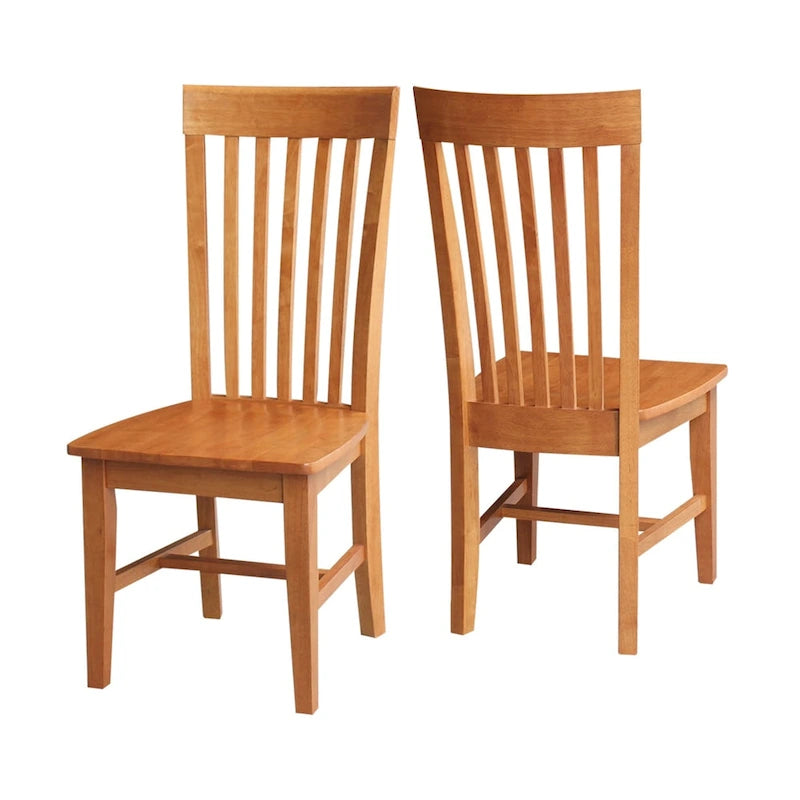 International Concepts Solid Wood Cosmo Tall Mission Chairs, Set of 2 7