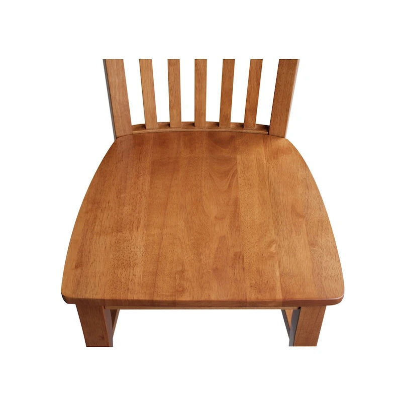 International Concepts Solid Wood Cosmo Tall Mission Chairs, Set of 2 9