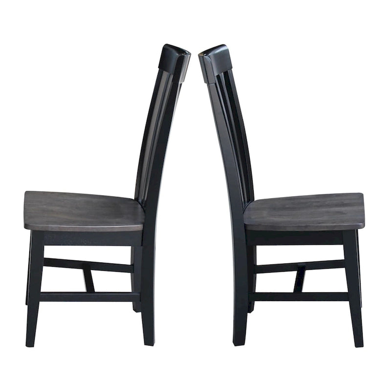 International Concepts Solid Wood Cosmo Tall Mission Chairs, Set of 2 15