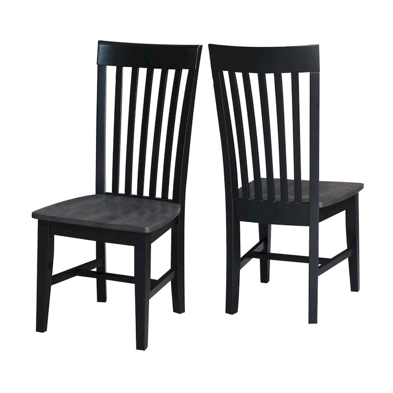 International Concepts Solid Wood Cosmo Tall Mission Chairs, Set of 2 16