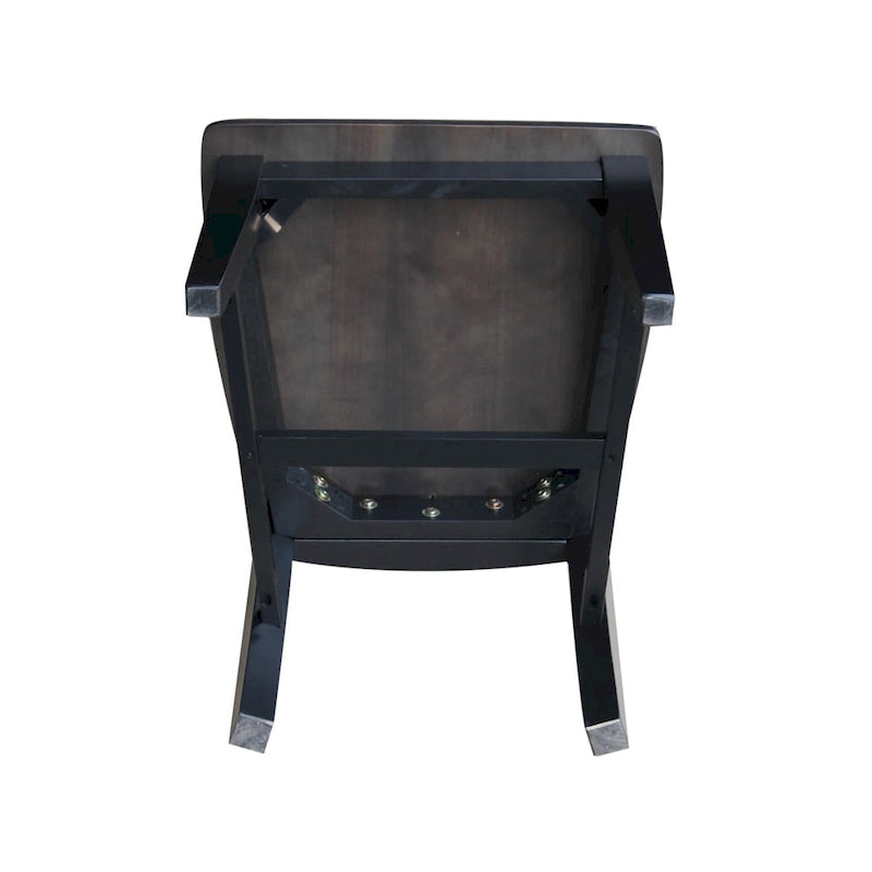 International Concepts Solid Wood Cosmo Tall Mission Chairs, Set of 2 18