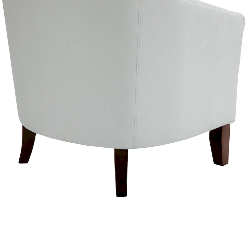 Ethan Accent Chair Barrel PU Leather with Nailhead Trim 26