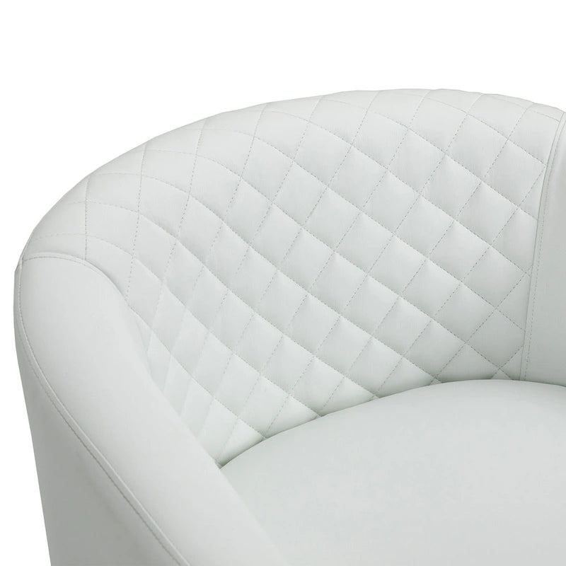 Ethan Accent Chair Barrel PU Leather with Nailhead Trim 27