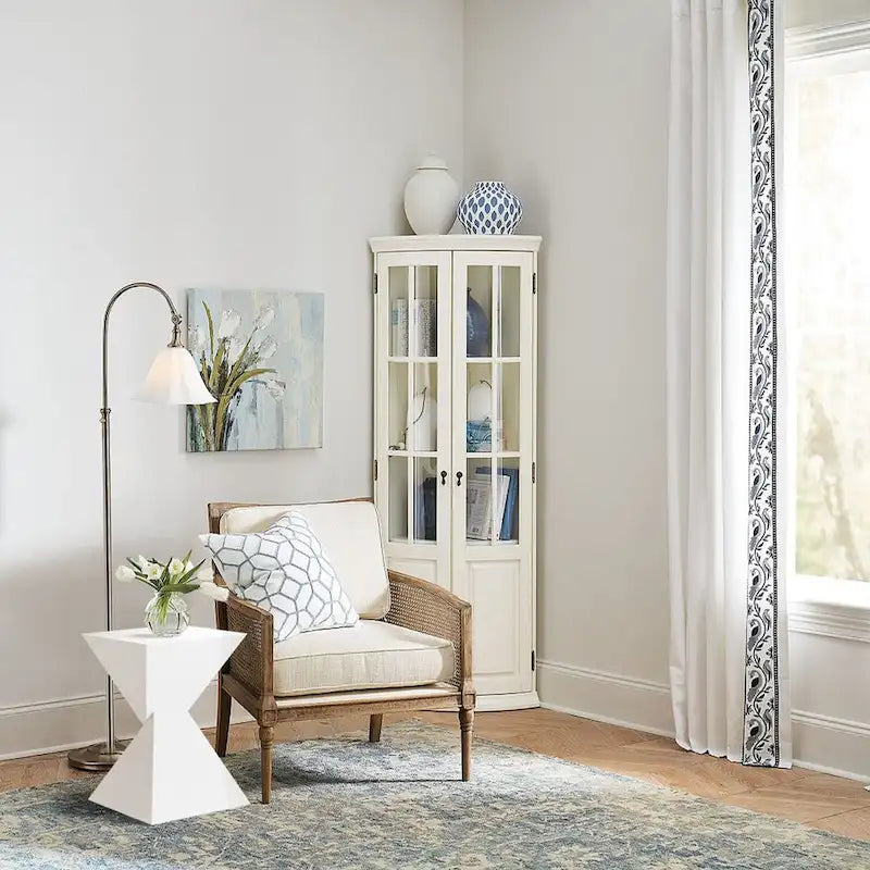 Modern Acrylic Accent End Table, Outdoor Side Tables - 18.11H x 12.6W x 12.6L 13