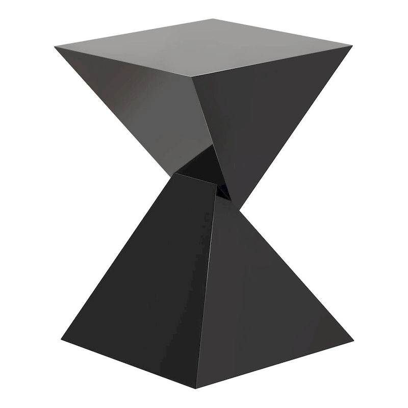 Modern Acrylic Accent End Table, Outdoor Side Tables - 18.11H x 12.6W x 12.6L 28