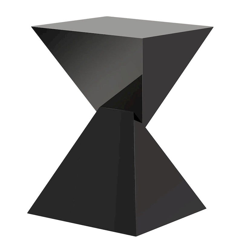 Modern Acrylic Accent End Table, Outdoor Side Tables - 18.11H x 12.6W x 12.6L 29