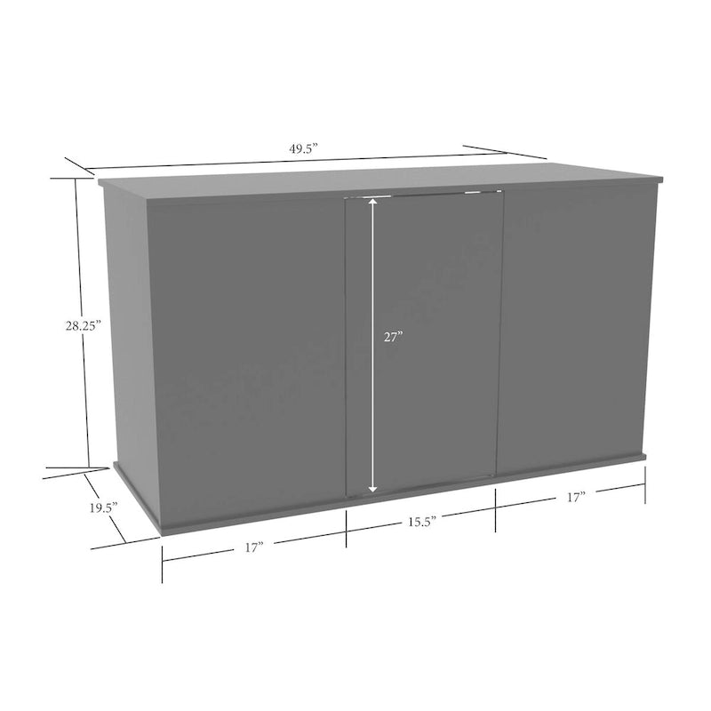 Aquatic Fundamentals 75/90 Gallon Serene Cherry Aquarium Stand with Enclosed Storage 4