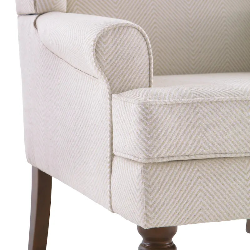 Poltrona d'accento con gambe tornite, set da 2, blu/beige/grigio 29
