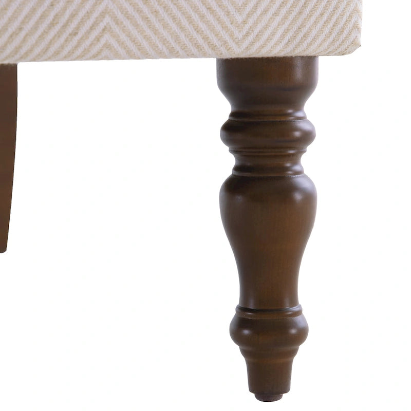 Poltrona d'accento con gambe tornite, set da 2, blu/beige/grigio 30