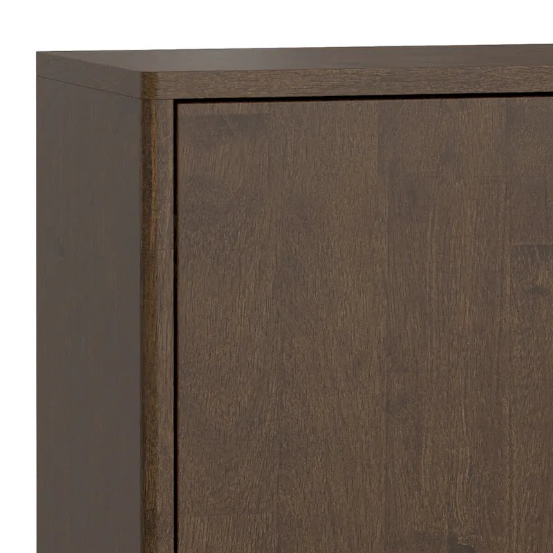 WYNDENHALL Pearson SOLID HARDWOOD 38 Wide Rectangle Modern 2 Door Sideboard Buffet/Storage Cabinet in Walnut Brown 8