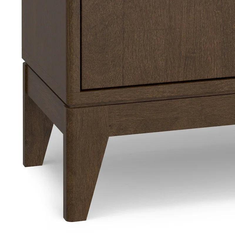 WYNDENHALL Pearson SOLID HARDWOOD 38 Wide Rectangle Modern 2 Door Sideboard Buffet/Storage Cabinet in Walnut Brown 10