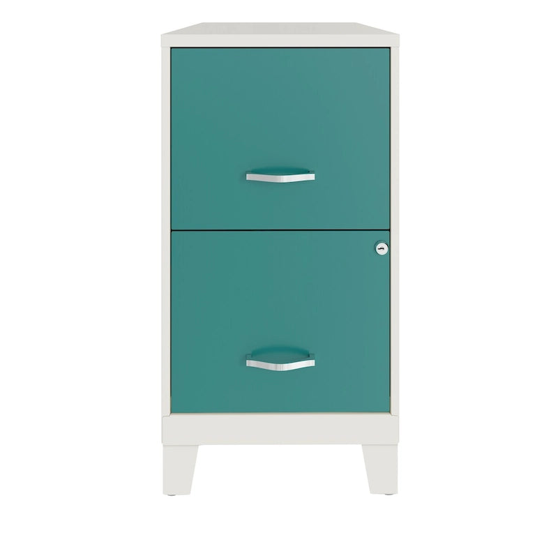 Space Solutions 18D 2 Drawer Vertical File Cabinet with Accessory Drawer and Legs 6
