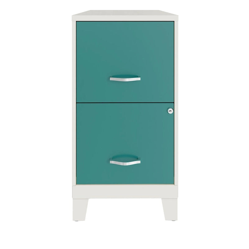 Space Solutions 18D 2 Drawer Vertical File Cabinet with Accessory Drawer and Legs 3