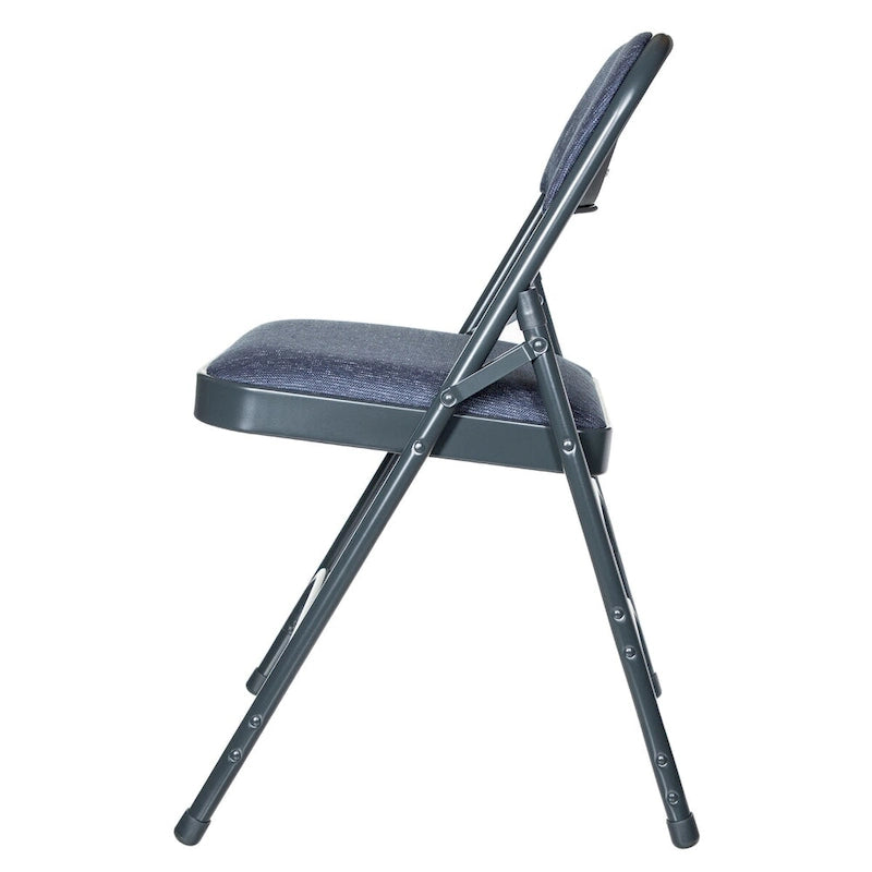 Sedia pieghevole a tre rinforzi in tessuto della collezione Bernadine di Hampden Furnishings, confezione da 4 pezzi 8