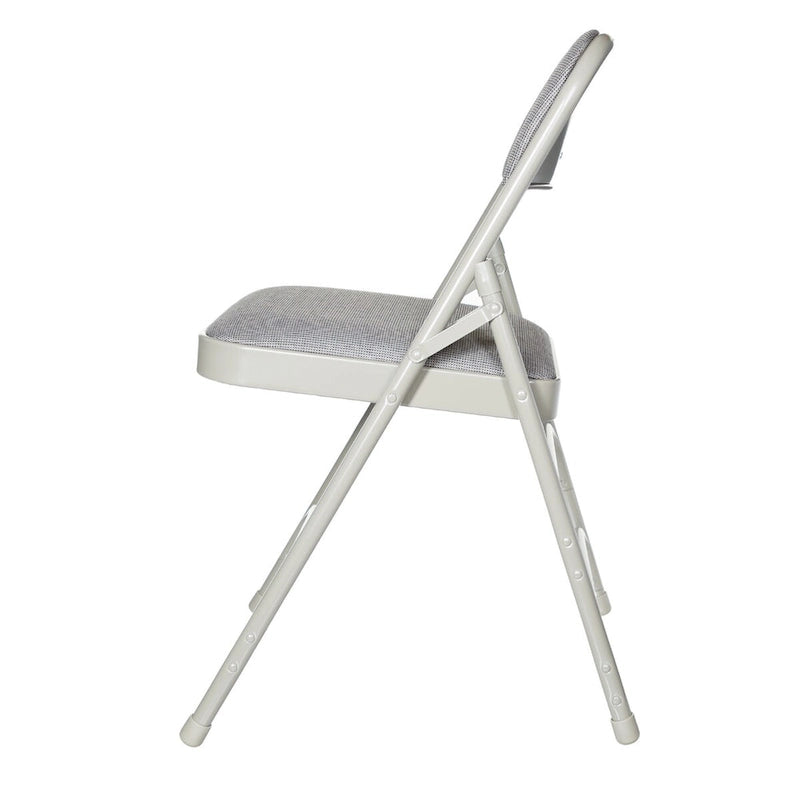 Sedia pieghevole a tre rinforzi in tessuto della collezione Bernadine di Hampden Furnishings, confezione da 4 pezzi 13